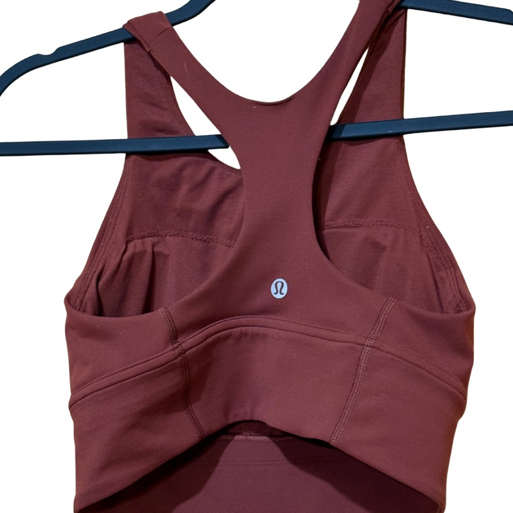 Lululemon Wunder Train Longline Bra Brown Size 6 Medium Support C/D - Picture 15 of 16